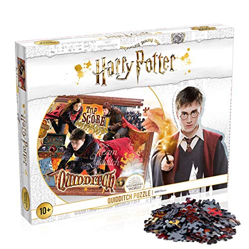 Winning Moves Puzzle 1.000 PCS Harry Potter Quidditch, Color White, Talla única (Top Trumps WM00366-ML1-6)