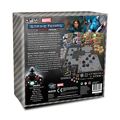 WizKids Heroclix Marvel Strike Teams Strategy Board Game - English