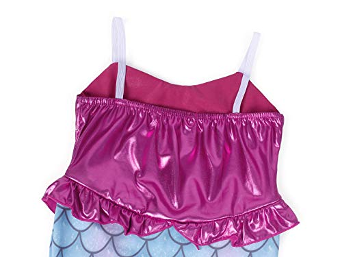 WonderBabe Ariel Disfraz De Sirena para Niñas Disfraz para Niñas Accesorios para Vestidos De Fiesta Traje De Fiesta De Cumpleaños para Niños Talla 5-6