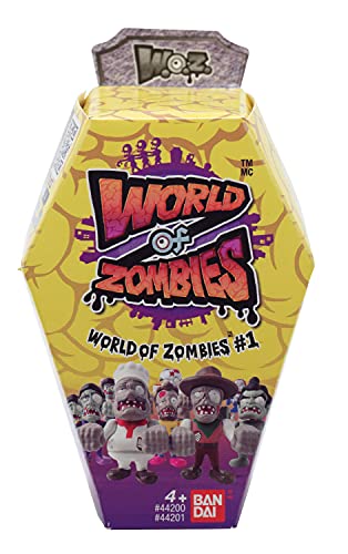 World of Zombies Sorpresa Contiene Figura Carta COLECCIÓN Y Tumba EXP 24 Piezas, Multicolor (Bandai 1)