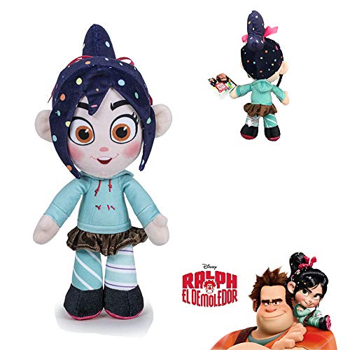 WR ¡Rompe Ralph! 2 - Peluche de la película Ralph rompe Internet: Vanellope, la niña 11'81/30cm Calidad Super Soft