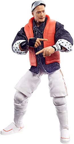 WWE Élite Figura de acción Kushida, muñeca articulada de juguete con accesorios para niños +6 años (Mattel GVB88)