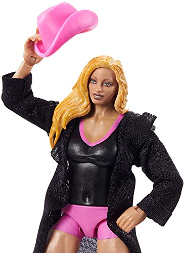 WWE Élite Figura de acción Trish Stratus, muñeca articulada de juguete con accesorios para niños +6 años (Mattel GVB87)