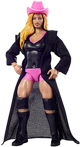 WWE Élite Figura de acción Trish Stratus, muñeca articulada de juguete con accesorios para niños +6 años (Mattel GVB87)