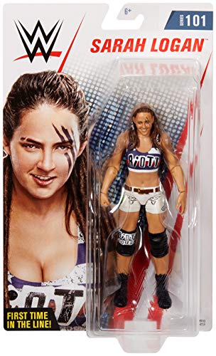 WWE - Figura de acción de la luchadora Sarah Logan Juguetes niños +6 años (Mattel GCB90)