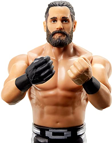 WWE Figura de acción Seth Rollins, muñeco articulado de juguete para niños +6 años (Mattel GTG56)