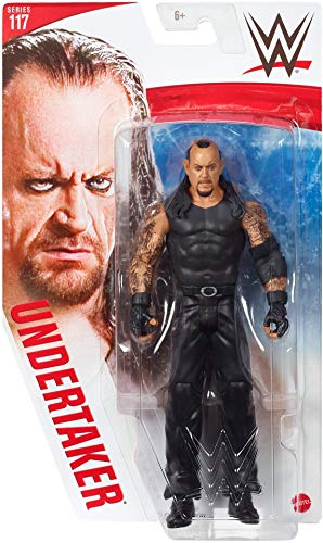 WWE Figura El enterrador (Undertaker), muñeco articulado de juguete (Mattel GTG21)