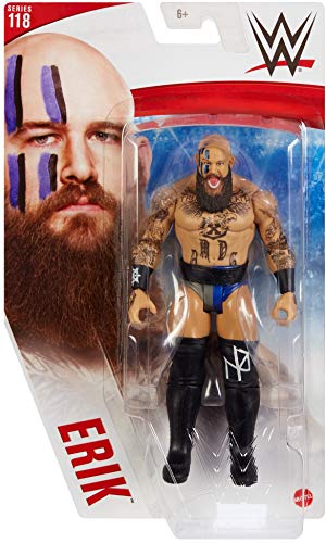 WWE Figura Erik, muñeco articulado de juguete (Mattel GTG27)