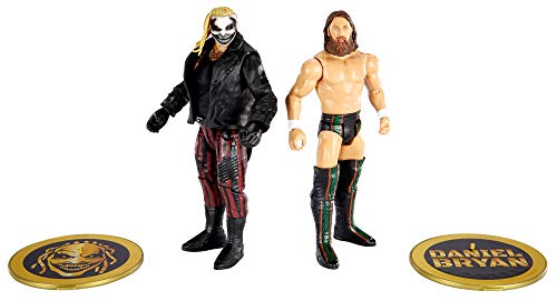 WWE Serie Campeonato Pack 2 figuras Bray Wyatt "El Demonio" y Daniel Bryan, muñecos articulados de juguete con accesorios (Mattel GVJ17)