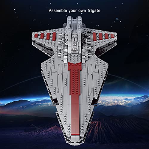 WWEI Destructor de estrellas de Star Wars, modelo Mini Venator Class Kreuzer 6685, bloques de construcción compatibles con Lego 30053