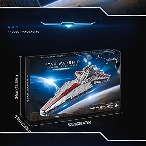 WWEI Destructor de estrellas de Star Wars, modelo Mini Venator Class Kreuzer 6685, bloques de construcción compatibles con Lego 30053