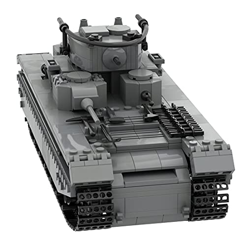 WWEI Tanque militar Soviet T-35 de 800 piezas, tanque pesado WW2, bloques de construcción para niños y adultos, compatible con Lego