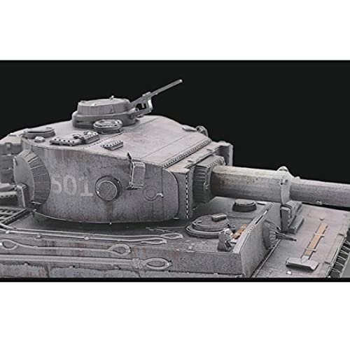 WWEI Técnica tanques de bloques de construcción, tanque militar de tigre WW2, modelo de metal resistente, juguete de soldados para niños y adultos, compatible con Lego