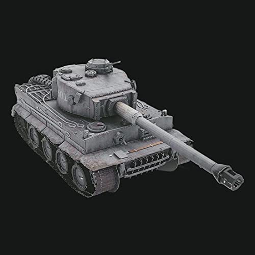 WWEI Técnica tanques de bloques de construcción, tanque militar de tigre WW2, modelo de metal resistente, juguete de soldados para niños y adultos, compatible con Lego