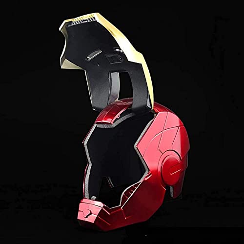 WXHJM Casco de Iron Man de Los Vengadores de Marvel Legends Máscaras Luminosos,Cascos de Halloween Cosplay Película Deluxe Edition,Helmet,One Size