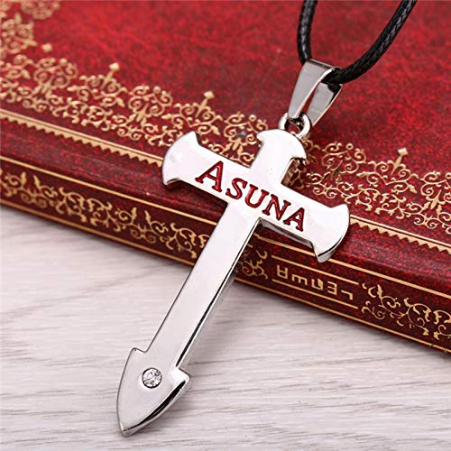 WYFLL Anime Peripheral Sword Art Online Blood Alliance Caballeros Intérprete Llavero Cruz Collar