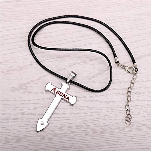 WYFLL Anime Peripheral Sword Art Online Blood Alliance Caballeros Intérprete Llavero Cruz Collar