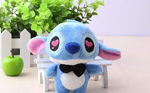 wyxin 2 Piezas Lilo y Stitch Juguete de Felpa Stitch muñecos de Peluche Llavero Colgantes decoración de Coche 11Cm