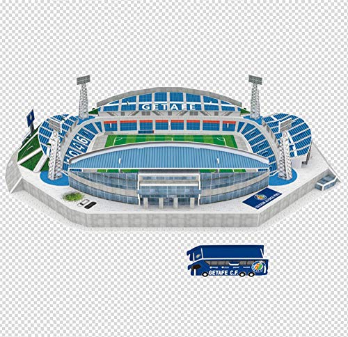 X-Toy Getafe Stadiom Modelo, 3D Deportes Fútbol Estadio Modelo Puzzle, Ventilador De Recuerdos DIY De Los Niños De Juguete De Regalo, 16Inch