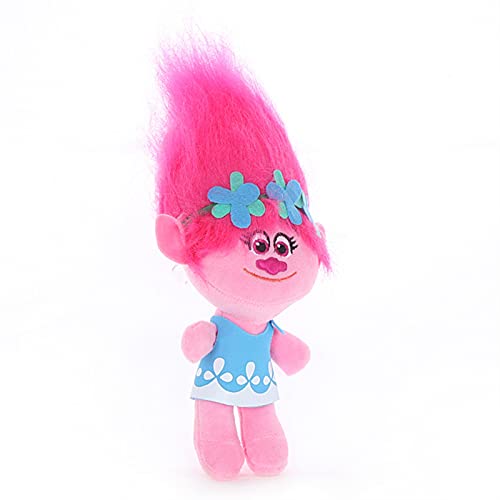 XIALIMY Juguetes de Peluche 5 Pulgadas /8 Pulgadas Trolls Poppy Branch Stuffed Llish Toy Pendant Toy Colorido Magic Hair Toy Regalos for niños Elf Baby Doll (Color : Branch Black Hair, Height : 35cm)