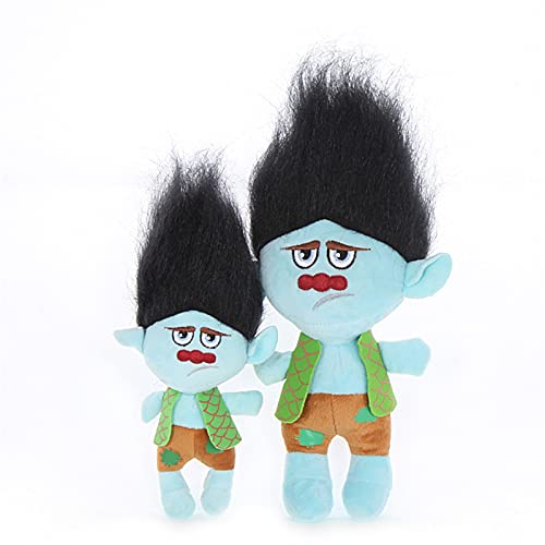 XIALIMY Juguetes de Peluche 5 Pulgadas /8 Pulgadas Trolls Poppy Branch Stuffed Llish Toy Pendant Toy Colorido Magic Hair Toy Regalos for niños Elf Baby Doll (Color : Branch Black Hair, Height : 35cm)