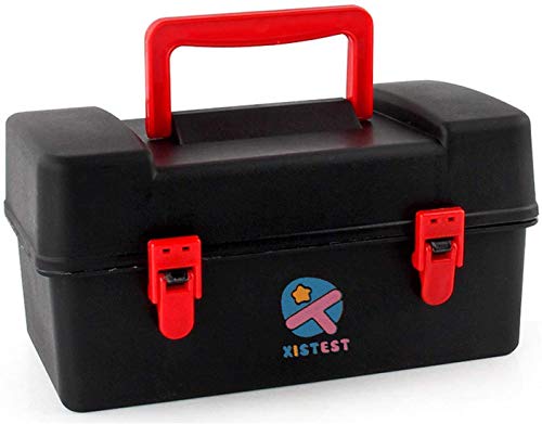 XISTEST Battle Tops, funda de almacenamiento, caja de transporte de plástico duradero compatible con accesorios Beyblade Burst Gyro Launcher con asa de transporte