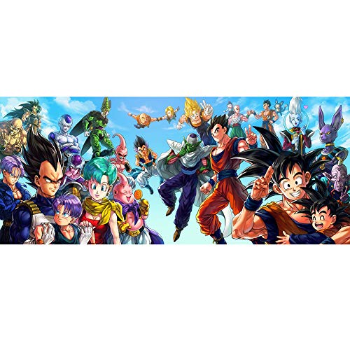 XLST Dragon Ball Z Puzzle De Madera 1000 Piezas Puzzle De Dragon Ball, Puzzle Desafiante para Niños Y Adultos,Juegos De Rompecabezas para La Damilia,Juguetes Educativos(50X75cm,3