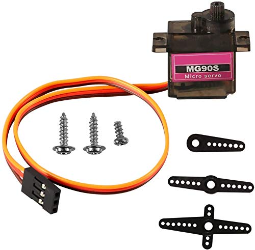 XTVTX 6 unids MG90S Micro servo 9G servo motor metal engranado micro servo motor 9G robot inteligente coche helicóptero avión barco