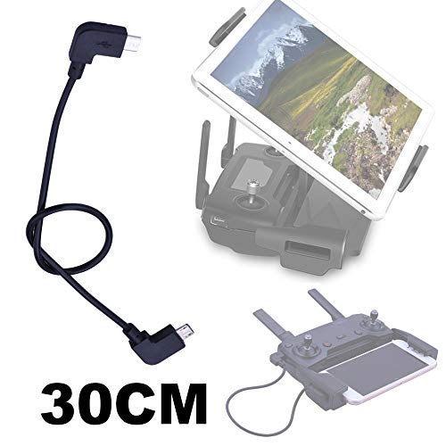 Xusuyunchuang Spark 30CM OTG Cable de Datos for dji Mavic Pro Aire Mavic 2 Ampliar Drone iOS Tipo C Micro-USB Adaptador Empalme plástico for la Tableta del teléfono Accesorios de Drones