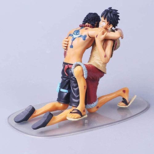 XVPEEN Modelo Ace Death Anime Modelo Estatua Top War Luffy Personaje Animado Juguete Estatuilla 12Cm Regalo De Escultura De Dibujos Animados