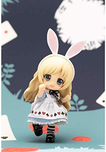 XVPEEN Modelo Cute Kotobukiya CU-Poche Friends Alice Action Anime Model Figures Q Version Clay PVC (10Cm En Caja) Regalo De Escultura De Dibujos Animados