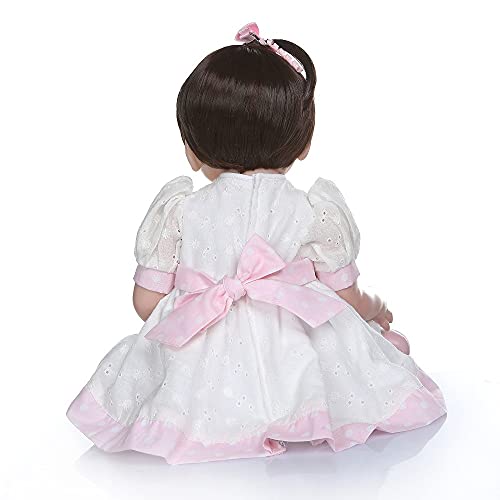 Xyfw 48 CM Reborn Baby Girl De Cuerpo Completo De Silicona Bebe Muñeca Reborn Muñecas De Juguete De Baño 100% Mano Detallada Paiting,Blue Eyes