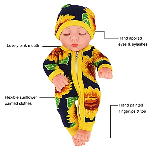 yahede Reborn Baby Dolls Boy 30cm Reborn Doll Vinilo Suave Imágenes realistas Silicona Baby Doll Recién Nacido Realista Baby Babies Doll