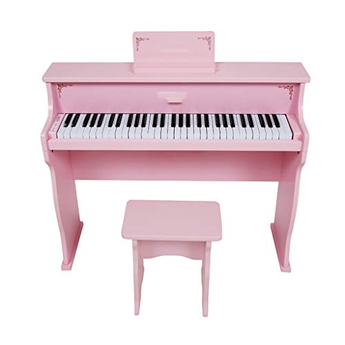 yankai Teclado Piano 61 Teclas,Piano Electrónico para Niños, Tecla De Gravedad De 61 Teclas, Impermeable, Pintura, Piano Electrónico, Adecuado para Niños Y Niñas Principiantes