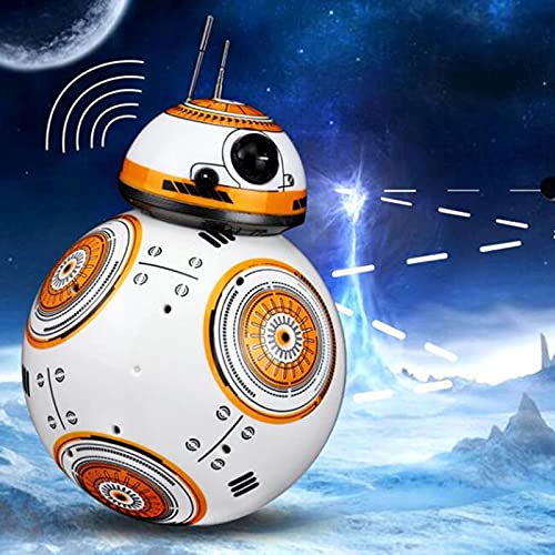 Ycco Actualice 20.5cm Niños Robot de control remoto BB-8 Ball RC Juguetes inteligentes Car Ball Robot 2.4G BB8 Con sonido Figura de acción magnética Robot BB 8 Juguetes de regalo para interiores y ext