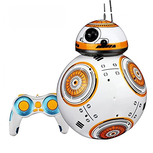 Ycco Actualice 20.5cm Niños Robot de control remoto BB-8 Ball RC Juguetes inteligentes Car Ball Robot 2.4G BB8 Con sonido Figura de acción magnética Robot BB 8 Juguetes de regalo para interiores y ext