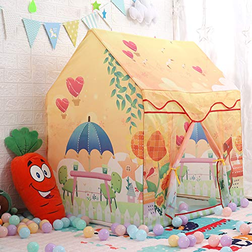 Ydq Tipi Infantil Tiendas de Campaña,Dulces Sueños Game House Play Tent,Diversión en Interiores y Exteriores Campaña Castillo Game Carpa, Crazy Forts Juguete Regalos para Niñas Ninos