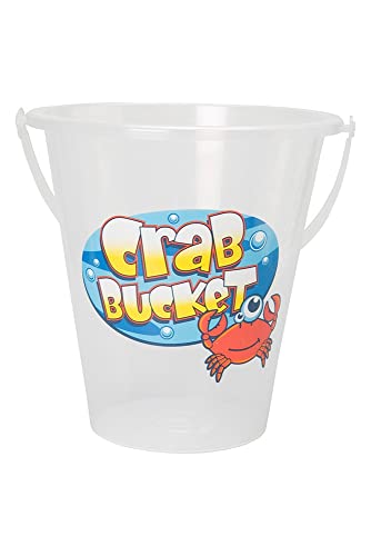 Yello Extra Large Clear, Beach Bucket for Crabs and Small Wildlife, Transparent Cubo de Playa para cangrejos y Fauna pequeña, tamaño único