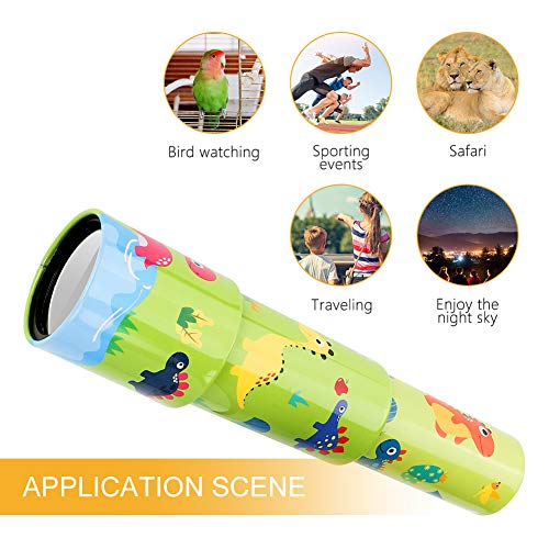 yidenguk telescopio monocular y Kaleidoscope para los niños, Juguetes educativos Magia caleidoscopios retráctil Partido Juguete telescopio niños Ajustable Kit para niños niñas 3 años de Encima