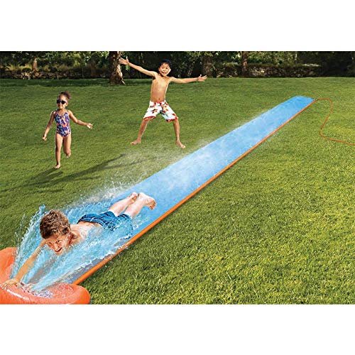 YLJYJ Corredor Inflable Tobogán acuático Double Surf Rider N Slide Blast Through Splash Pool Parque para niños Patio Trasero Jugar Diversión al Aire Libre Splash (Juguetes para la Piscina)