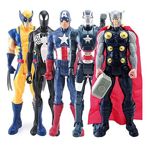 Yongpeng Figura de acción 30 cm Marvel Savengers Thanos Black Panther Capitán América Thor Iron Man Antman Hulkbuster Hulk Figura de acción Muñecas 30 cm ( Color : Grey )