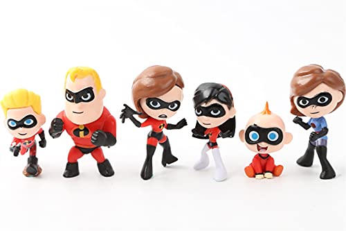 Yongpeng Figura de acción Figuras Super Man Dash Parr Parr Jack Parr Elastigirl Acción Figura Modelo Familia Figura Juguetes