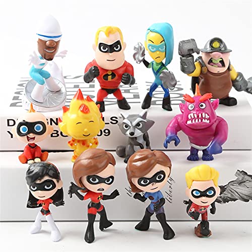 Yongpeng Figura de acción Figuras Super Man Dash Parr Parr Jack Parr Elastigirl Acción Figura Modelo Familia Figura Juguetes