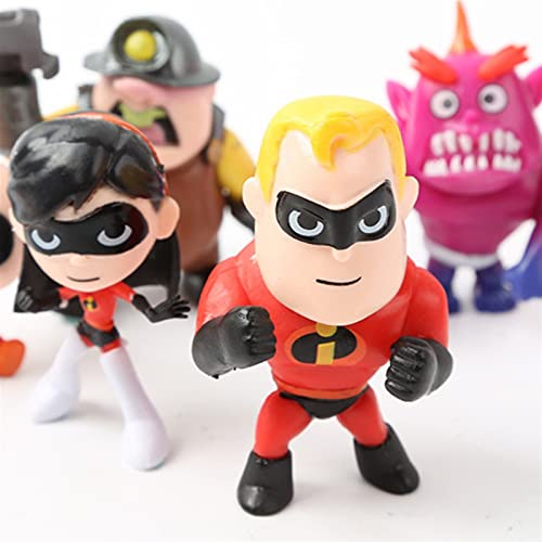 Yongpeng Figura de acción Figuras Super Man Dash Parr Parr Jack Parr Elastigirl Acción Figura Modelo Familia Figura Juguetes