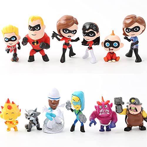 Yongpeng Figura de acción Figuras Super Man Dash Parr Parr Jack Parr Elastigirl Acción Figura Modelo Familia Figura Juguetes