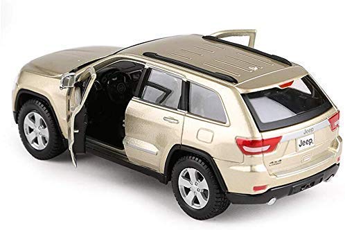 YQGOO Modelo de Coche Modelo de Coche Coche 1: 24 Compatible conJEEP Grand Cherokee Laredo Simulación Aleación Fundición a presión Juguete Joyas Colección de Autos Deportivos Joyas 20x7.8x7.5CM