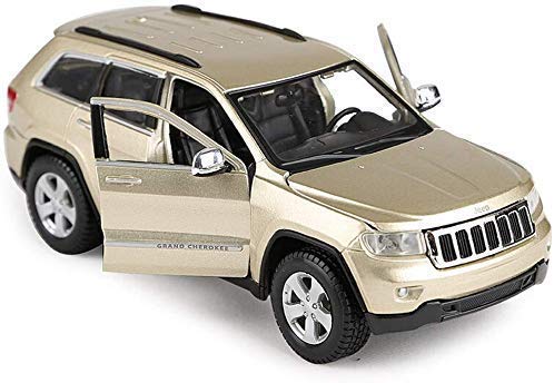 YQGOO Modelo de Coche Modelo de Coche Coche 1: 24 Compatible conJEEP Grand Cherokee Laredo Simulación Aleación Fundición a presión Juguete Joyas Colección de Autos Deportivos Joyas 20x7.8x7.5CM