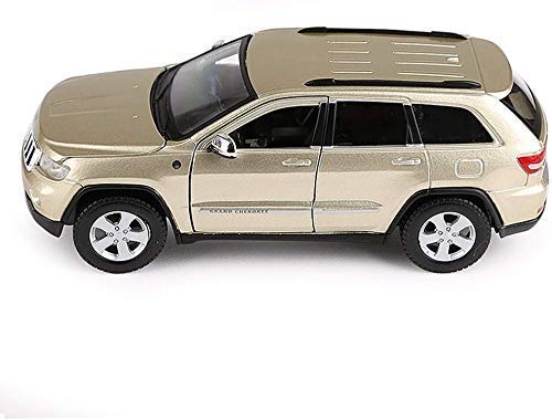 YQGOO Modelo de Coche Modelo de Coche Coche 1: 24 Compatible conJEEP Grand Cherokee Laredo Simulación Aleación Fundición a presión Juguete Joyas Colección de Autos Deportivos Joyas 20x7.8x7.5CM