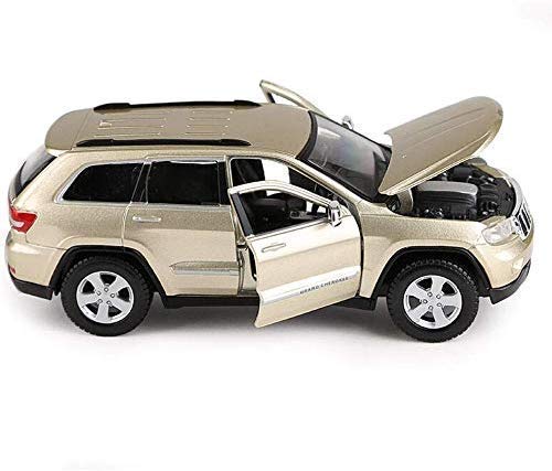 YQGOO Modelo de Coche Modelo de Coche Coche 1: 24 Compatible conJEEP Grand Cherokee Laredo Simulación Aleación Fundición a presión Juguete Joyas Colección de Autos Deportivos Joyas 20x7.8x7.5CM