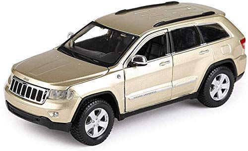 YQGOO Modelo de Coche Modelo de Coche Coche 1: 24 Compatible conJEEP Grand Cherokee Laredo Simulación Aleación Fundición a presión Juguete Joyas Colección de Autos Deportivos Joyas 20x7.8x7.5CM